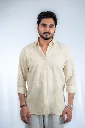 Beige Weave Cotton shirt