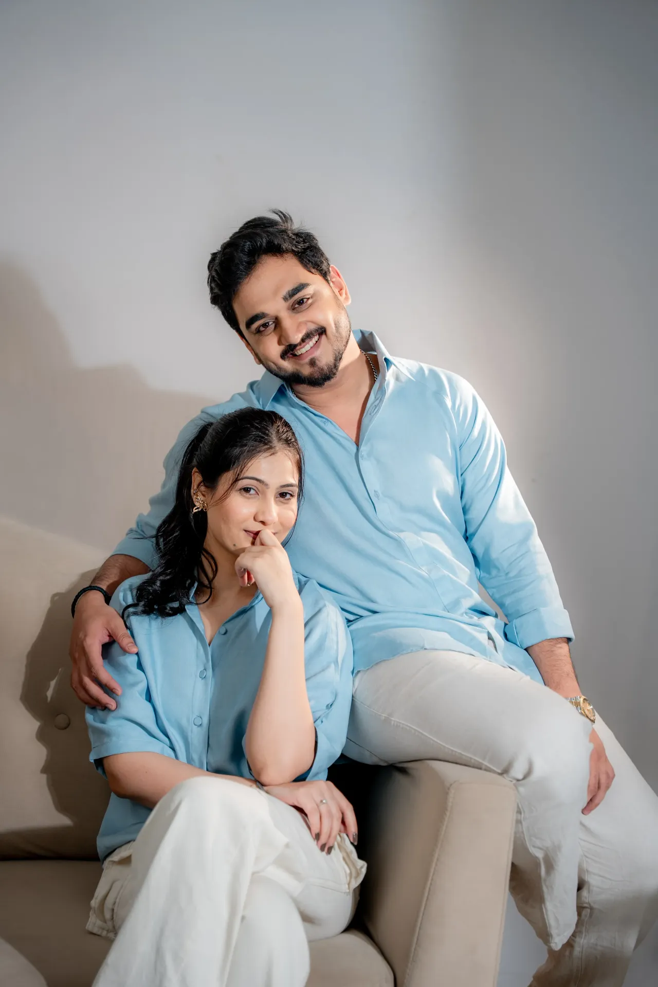 Celeste Couple Shirt Set