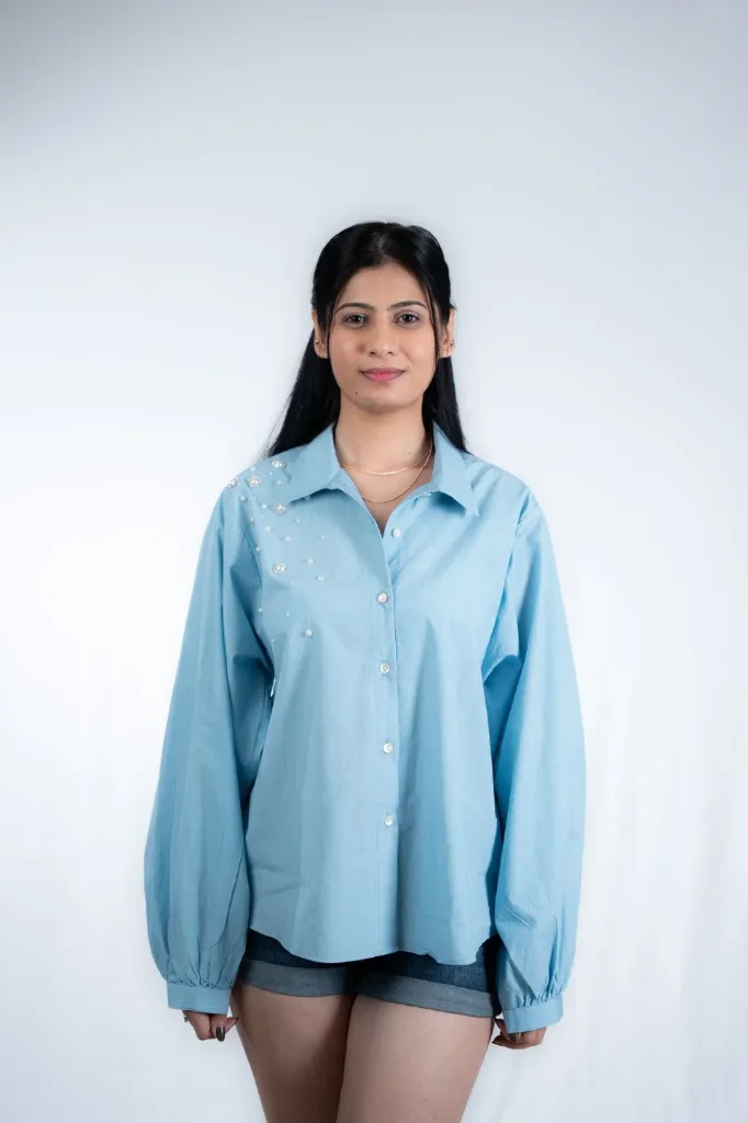 [734889] Pearl Muse Poplin Shirt (S)
