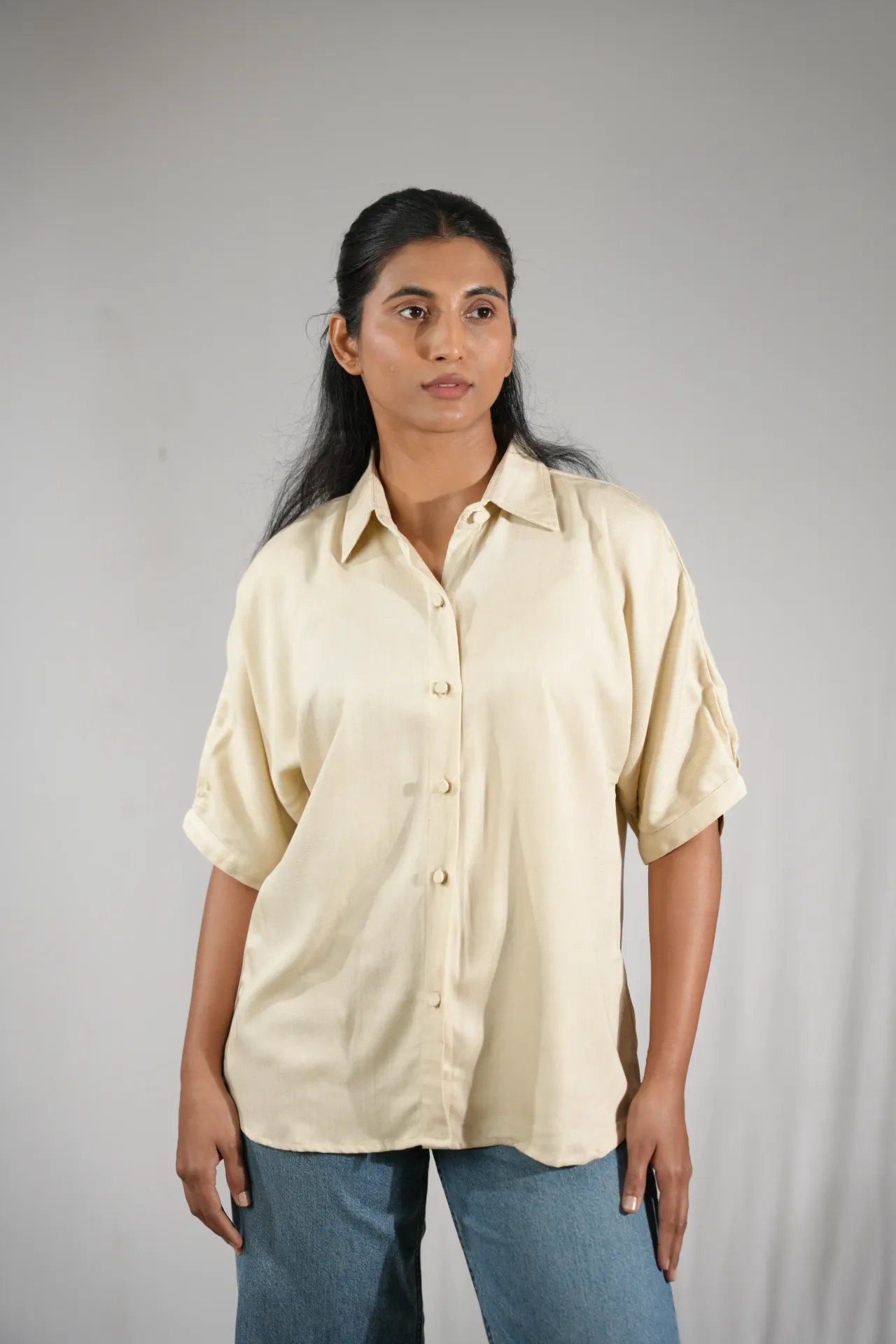 Office Casual Beige Shirt